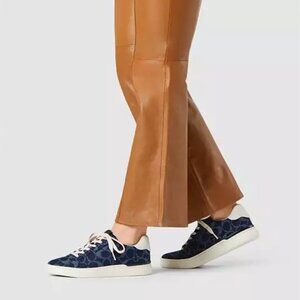 Coach Clip Low Top Sneaker Signature Monogram Denim Colour Women's US Size 9.5B